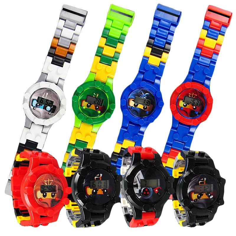 Avengers Kids Bricks Watch Compatible LegoING Batman LegoING NinjagoING Duplo LegoING MinecraftING Watch Toys for Children Gift