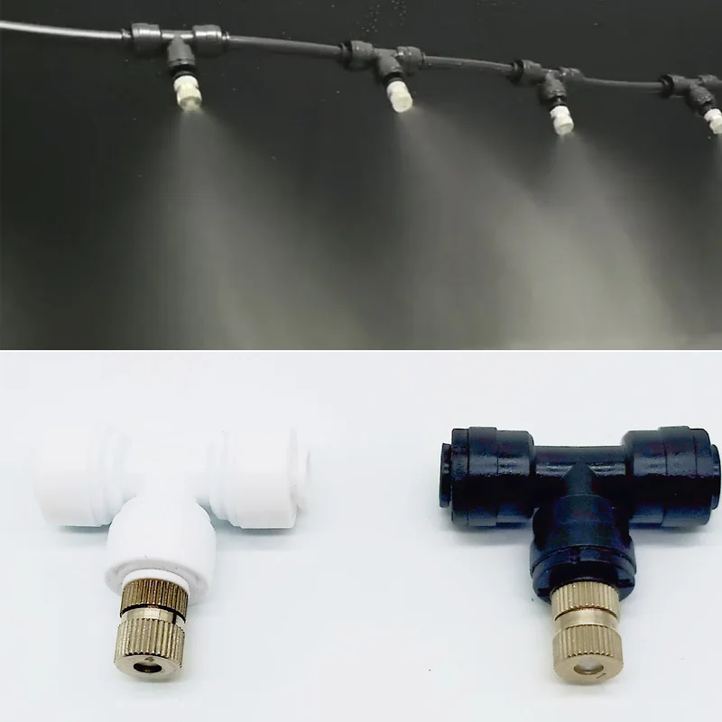 

50 pcs 0.2-0.6mm Low Pressure Quick-connect Nozzle for Mist Cooling system Garden Irrigation water spray