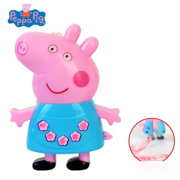 

Peppa pig action figure music story machine educational toys early childhood infant lighting toys for children