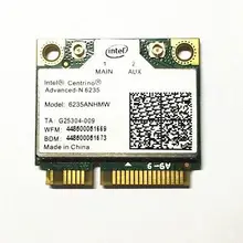 Беспроводной Адаптер карты 300 Мбит/с Wi-Fi Bluetooth для Intel Advanced-N 6235 6235an 6235 622anhmw N Половина мини pci-e 5 ГГц+ BT 4.0 для Dell