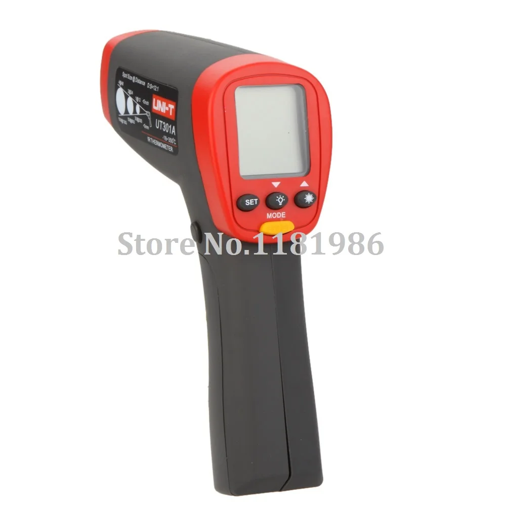 

UNI-T UT301A 12:1 Digital Infrared IR Thermometer Laser Temperature Gun Meter -18~350 Centigrade/0~662 Fahrenheit Termometro