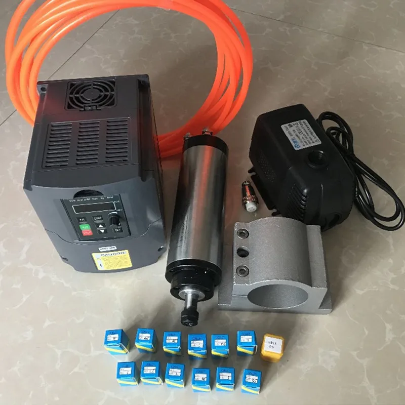 

2.2KW CNC Spindle ER20 80MM Water Cooled Machine Tool Spindle Motor Kit For Milling Machine