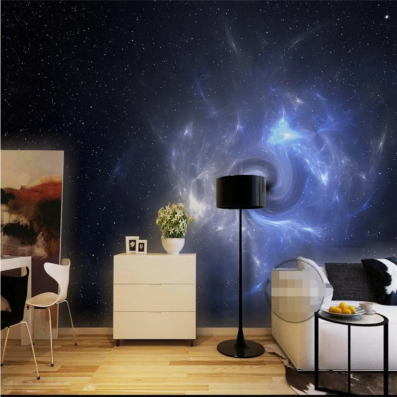 Обои на заказ 3d galaxy с черным отверстием фон для гостиной спальни дивана