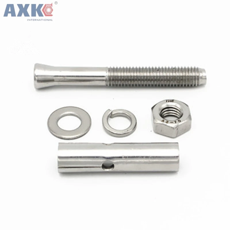 1pcs M10x70 304 Stainless Steel Expansion Bolt Screw Ceiling House Lizard Screws 1pcs M10x70 304 Stainless Steel Expansion Bolt Screw Ceiling House Lizard Screws