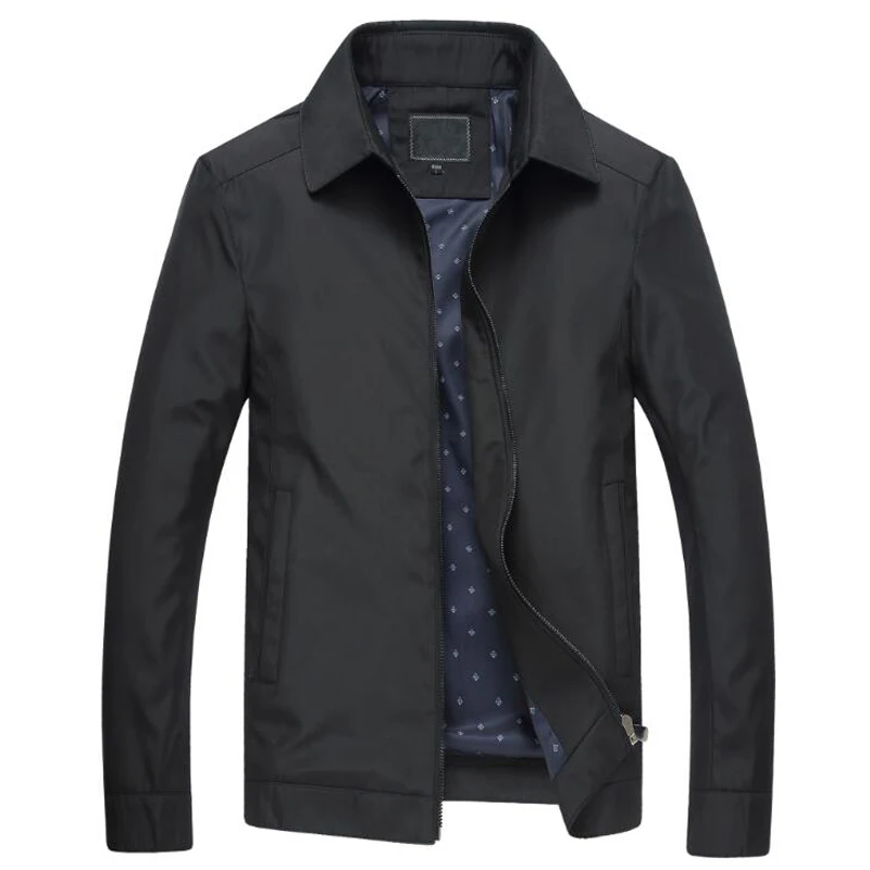 

Spring Summer Jacket Men New Business Casual Windproof Windbreaker Lapel Zipper Jackets chaqueta hombre jaqueta masculino