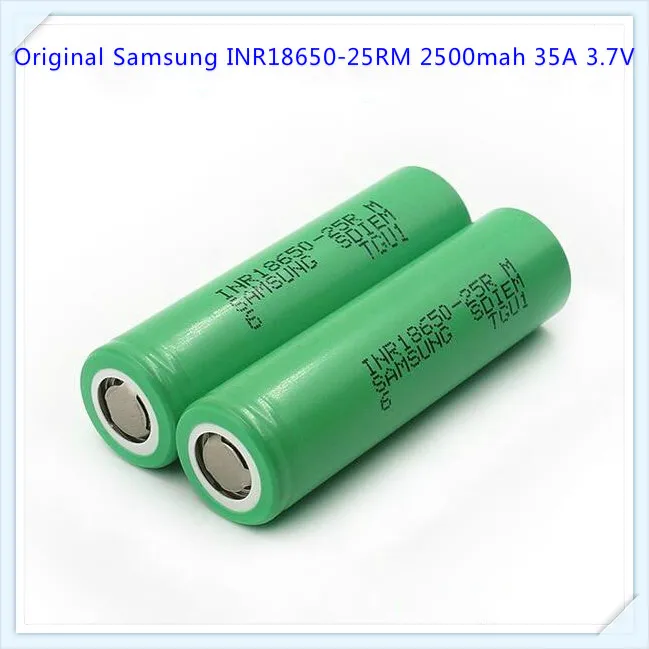 100% Оригинальный аккумулятор для Samsung INR18650 25RM 18650 2500 мАч 35A li ion батарея электронной