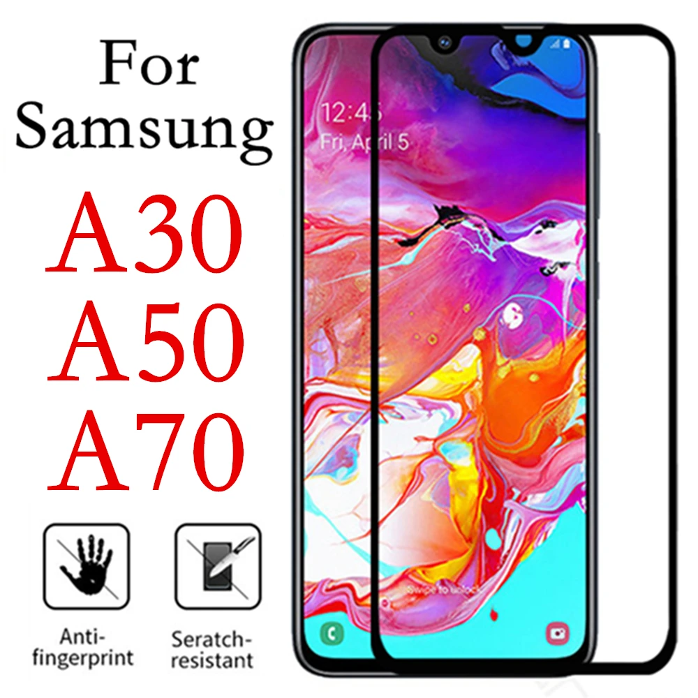 

A50 armored protective glass on the for samsung galaxy a30 screen protector a70 tempered glas samsun a 30 50 70 cam tremp film