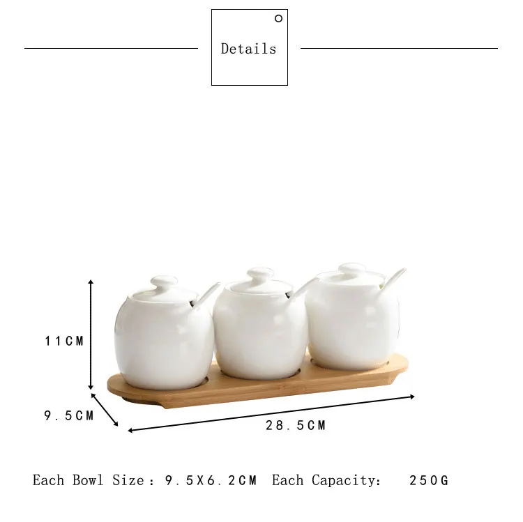 Бытовая сахарница керамическая банка для приправ солонка кухонная приправа банка креативная коробка для хранения сахара с крышкой ложкой JJ468