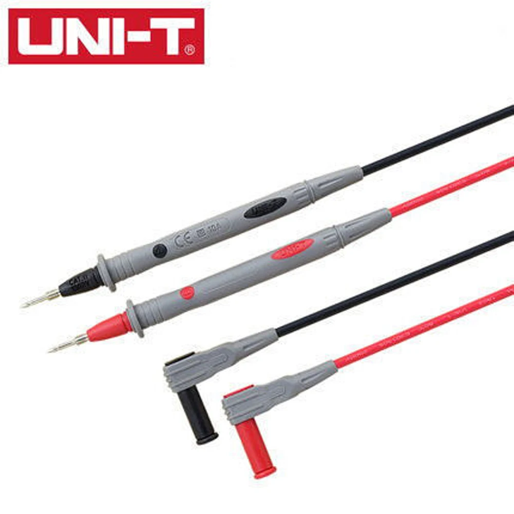 

UNI-T UT-L27 Double Insulated Multimeter Test Extension Lead Etachable Pen Tip Male Thread Probe 10A CAT II 1000V