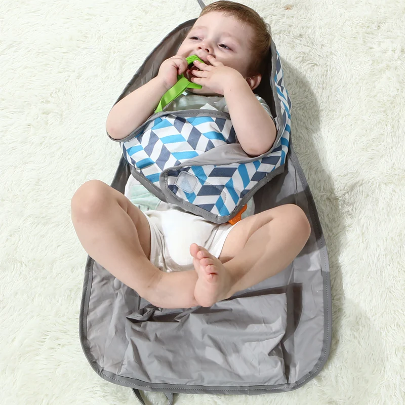 Новинка 2019 года складной портативный младенческой Путешествия цветочный узор пеленки сумка для детские подгузники водонепроница