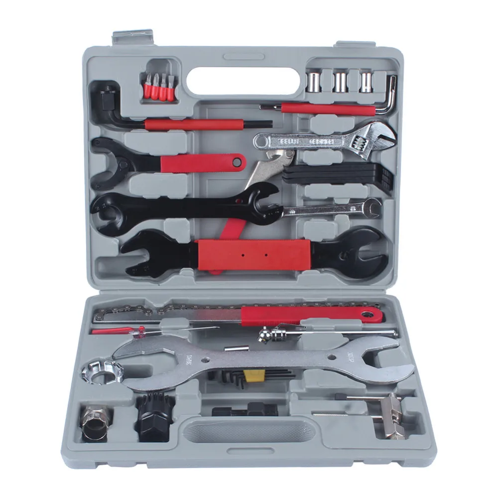 

44Pcs/sets Multifunction Bike Repair Tool Set Wrench Tool Kit Bicycle Repair Hand Tools With Box Durable Wholesale