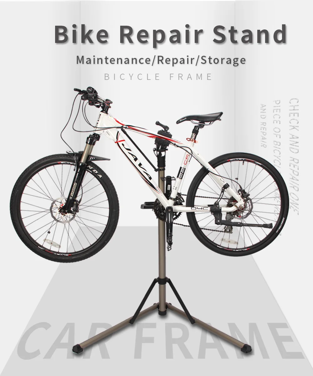 Aluminum Alloy Bike Work Stand Professional Bicycle Repair Tools Adjustable Fold Bike Rack Holder Storage Bicycle Repair Stand
