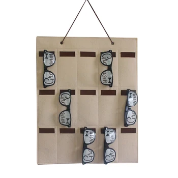 

Sunglasses Organizer Wall Mounted Sunglasses Felt Storage Pocket Wall Mounted Display Stand Storage Pocket Storage Wall Pocket