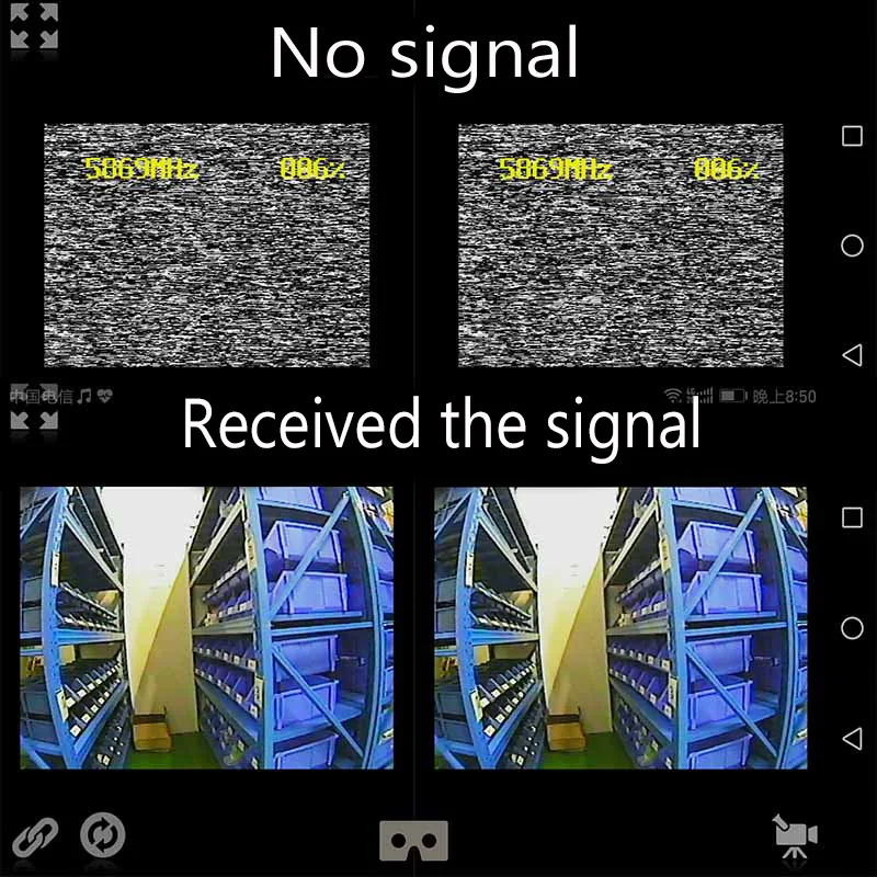 5 8G TS832 48CH 600 mW передатчик и fpv приемник UVC видео Downlink OTG VR Android телефон мини 1200TVL CMOS 2