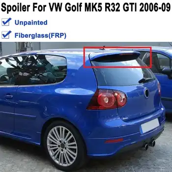 

Unpainted Primer Black FRP Fiberglass Trunk Roof Spoiler Wing For Volkswagen For VW Golf 5 V MK5 R32 GTI 2006 2007 2008 2009
