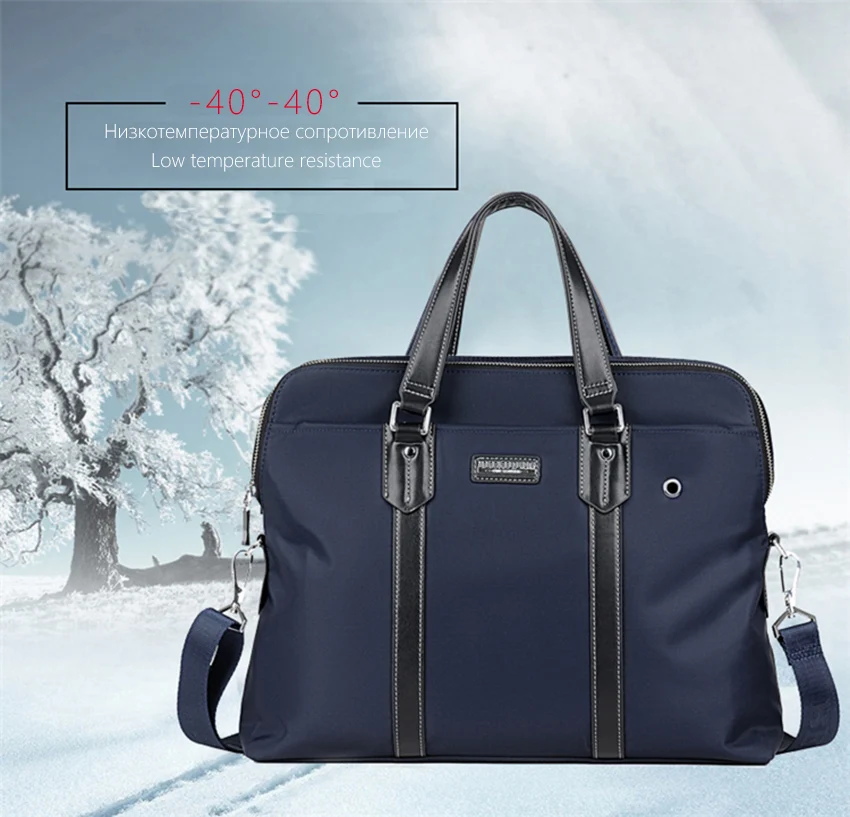 Стиль мужской портфель люксовый бренд Мужская Сумка для документов сумка модная мужская большая вместительность водонепроницаемый портфель