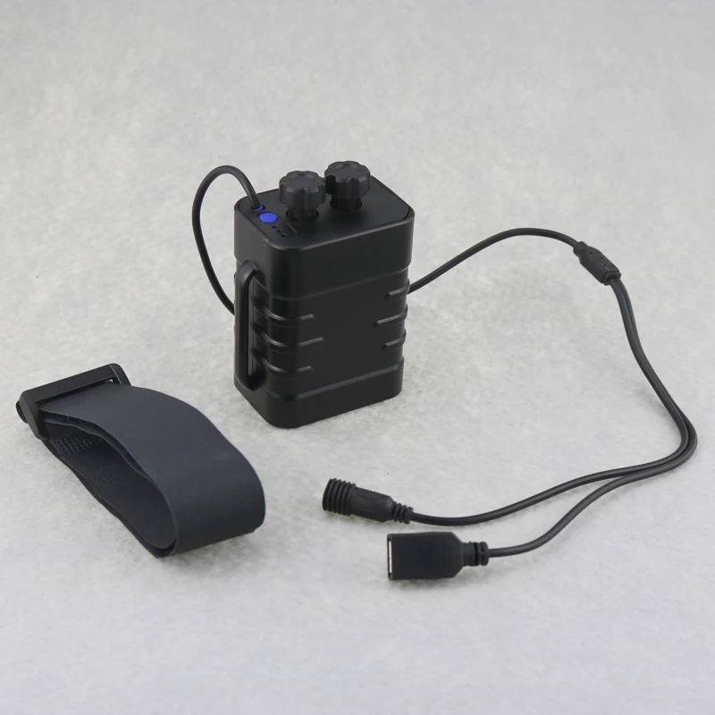 

Waterproof 18650 Bicycle Light Battery Pack Case USB 5.V + DC 8.4V Output External Battery Power Bank For Mobile Phone