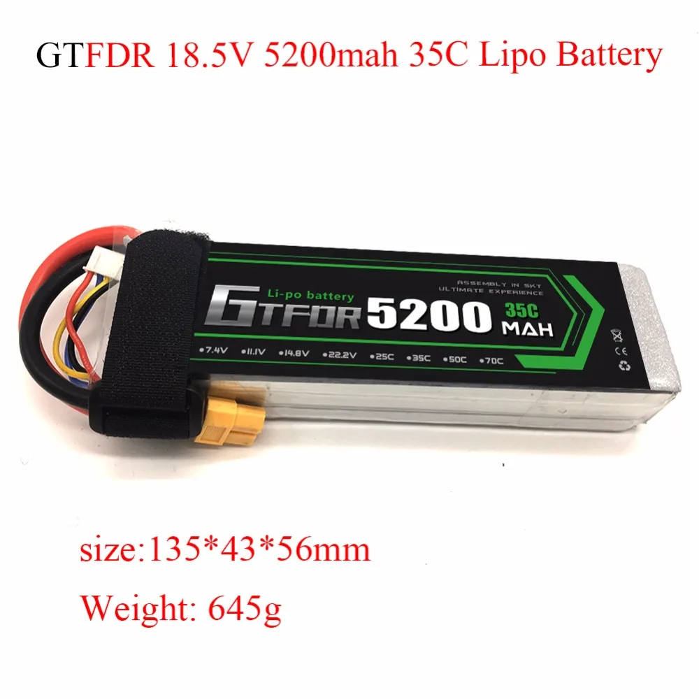 

DXF Lipo Battery 5S 18.5V 5200mAh 50C For RC Quadcopter Drone Helicopter Airplane Car Remote Control Toys