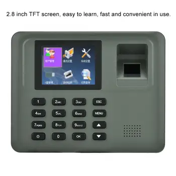 

2.8in LCD Password Fingerprint Time Attendance Machine Access Control No Sofware fingerprint recognition