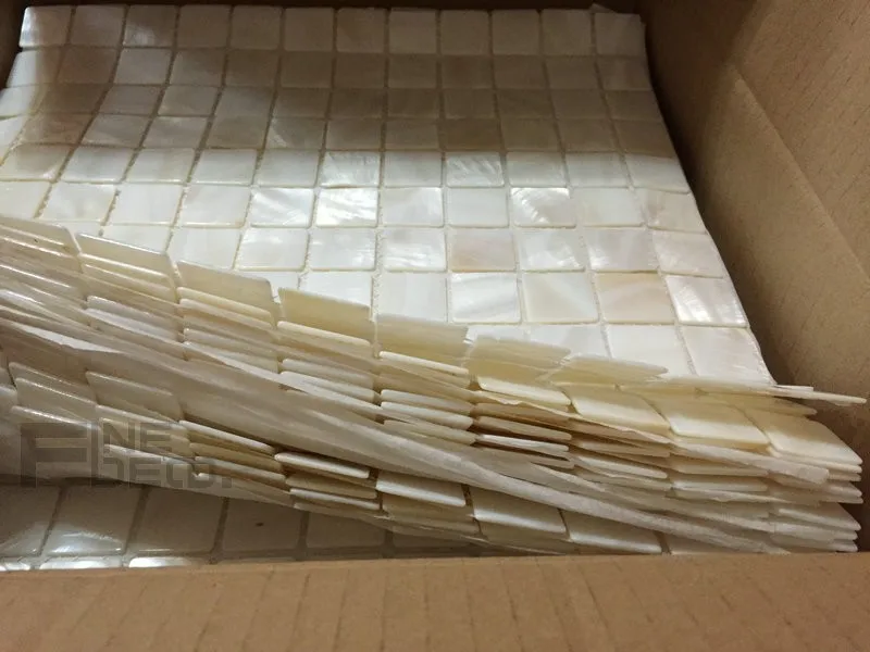 FD1113 pure white shell mosaic 20x20mm 8