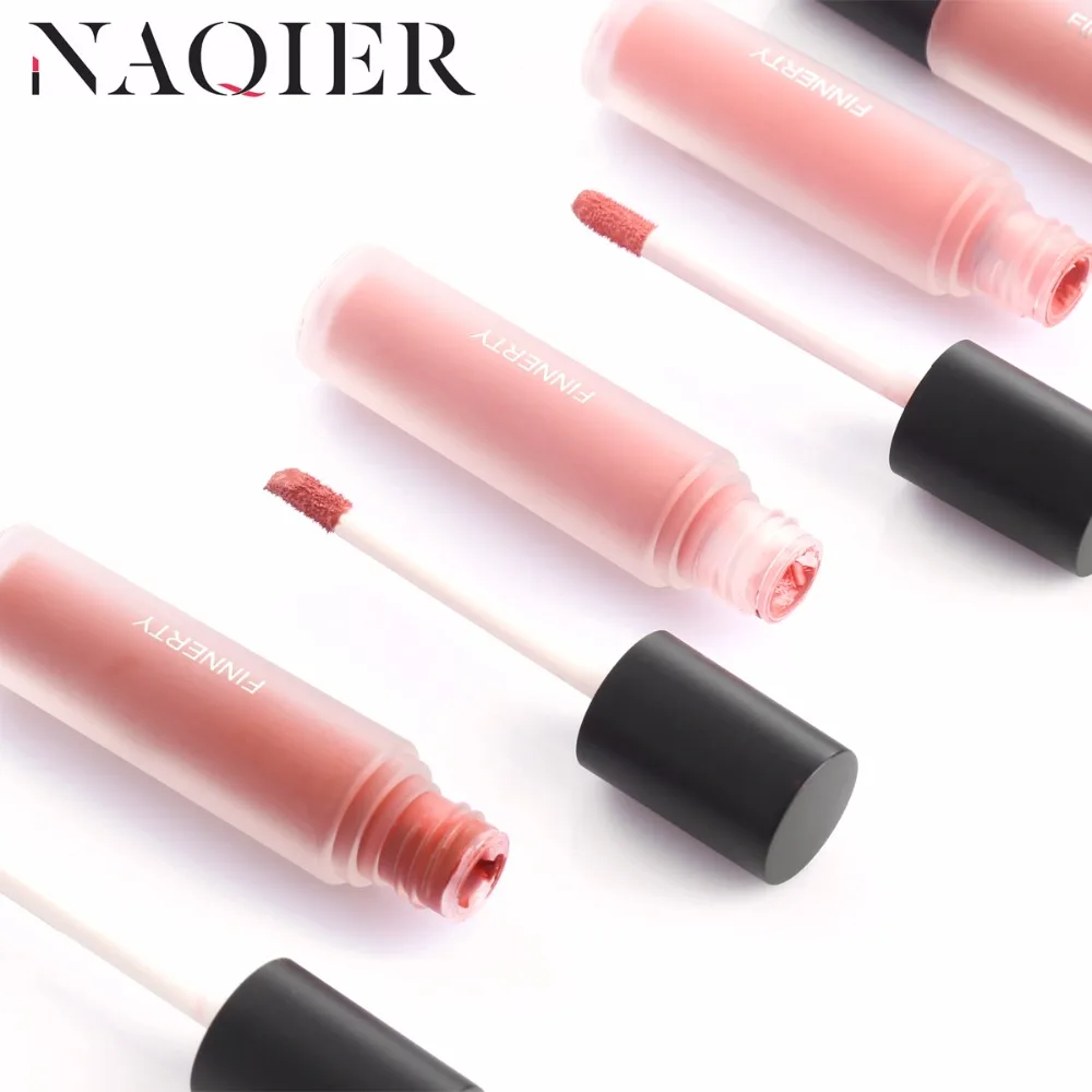 NAQIER 12 видов цветов Блеск для губ Макияж матовая глазурь водостойкая жидкая
