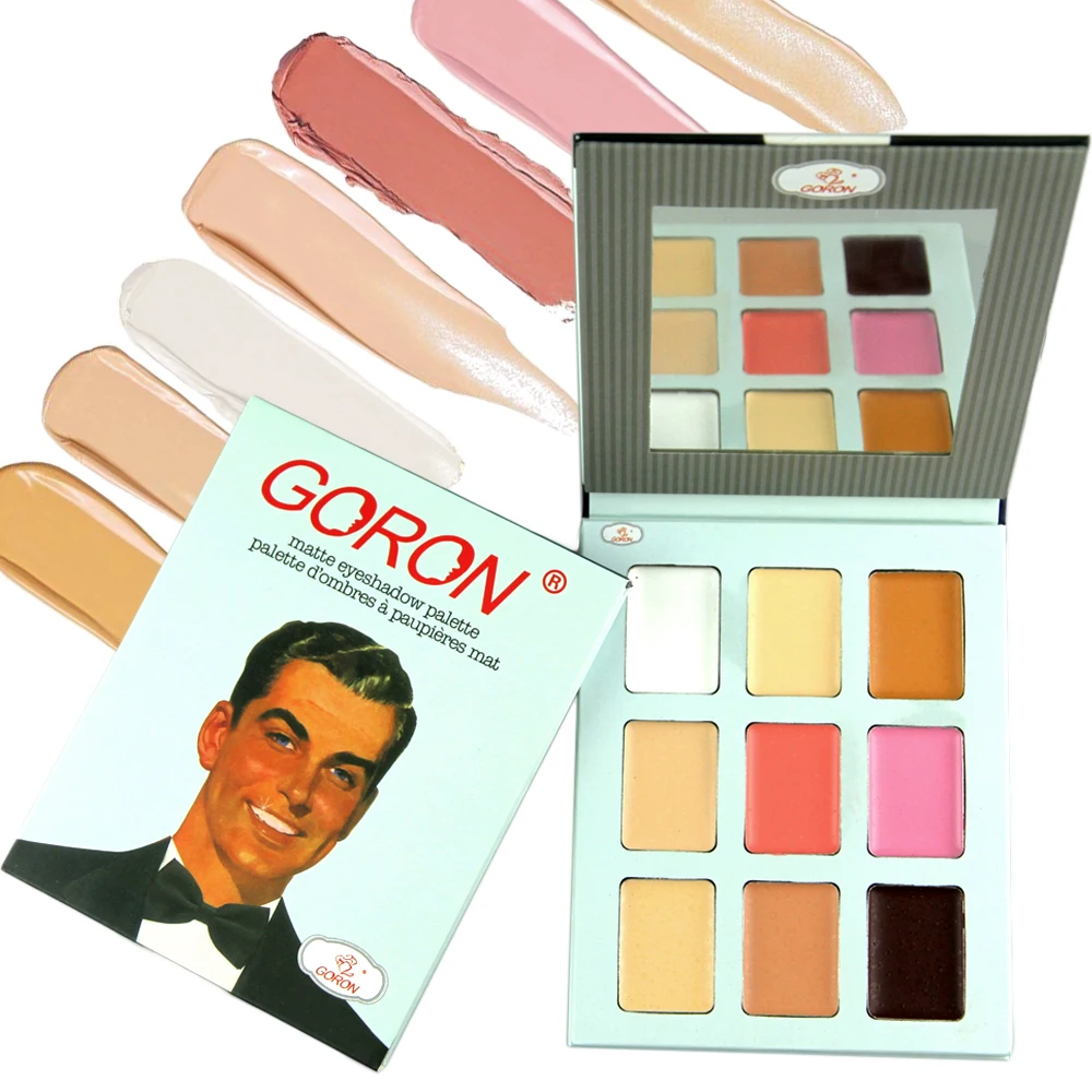 

GORON 9 Colors Concealer Palette With Mirror Corretivo Maquiagem Cream Face Makeup Oil Control Natural Foundation Palettes F2005