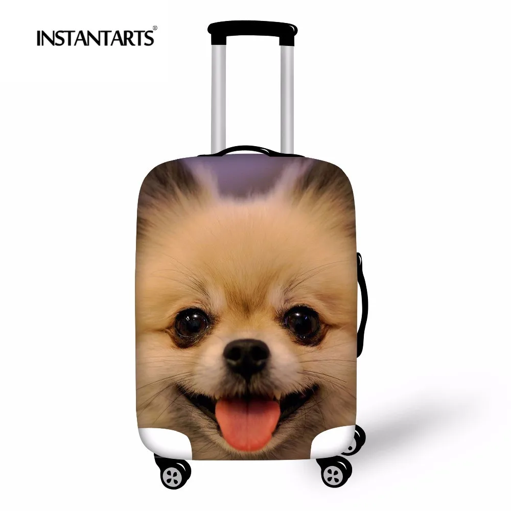 Водонепроницаемый чехол INSTANTARTS Pomeranian с принтом собаки Дорожный чемодан