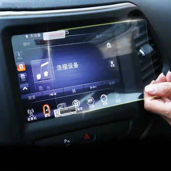 

Car Navigation Tempered Glass Screen Protector Steel Portective Film For Jeep Grand Cherokee SRT Compass 2017 2018 Car Styling