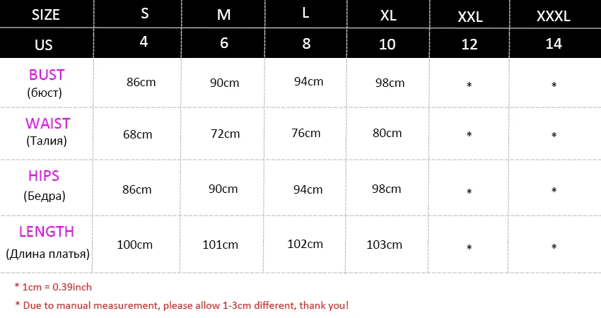 SIZE CHART-4XL