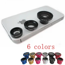 Универсальный Магнитный 3 в 1 Объективы для телефонов 0,67 xWide Угол макро 180 Рыбий глаз объектив Камера Наборы комплект для всех мобильного телефона 300 шт