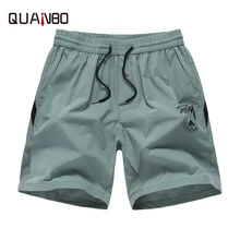 QUANBO мужские s бордшорты новые летние повседневные шорты в уличном стиле с буквенным принтом модные купальники мужские спортивные свободные шорты 4XL