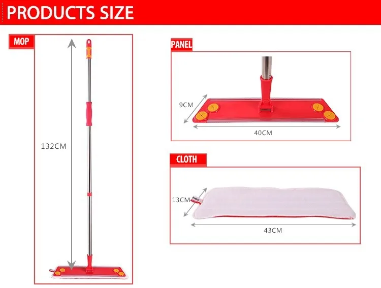 Восток красный плоский швабра с телескопической ручкой с полотенце из микрофибры для дома пол кухня свадебные принадлежности ES1376 чистящие