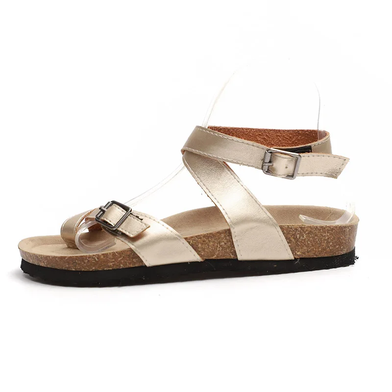 Women Sandals 2019 New Women Summer Shoes Leather Gladiator Sandals Women Beach Sandals Lady Flat Flip Flop Plus Size 43