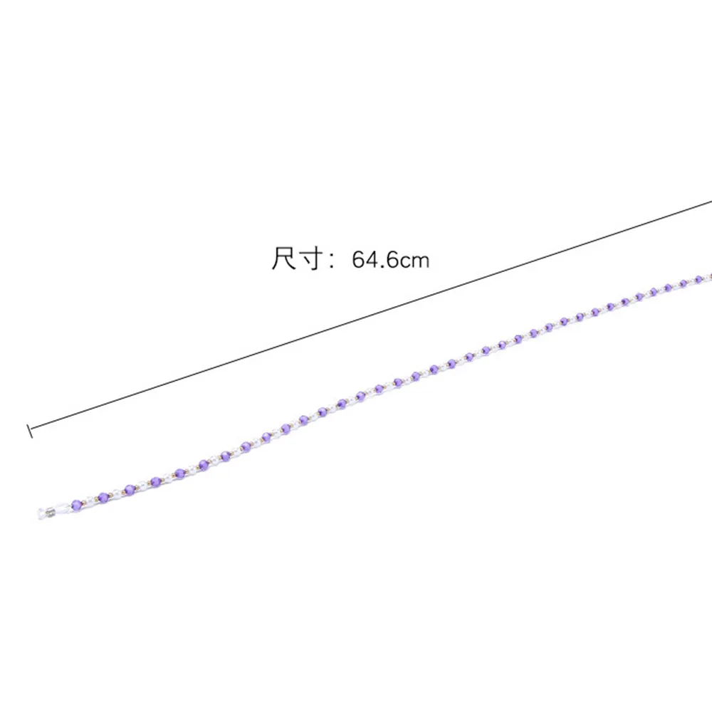 Нескользящие солнцезащитные очки с бисером для шеи шнур для очков цепочка для солнцезащитных очков ремень кабель