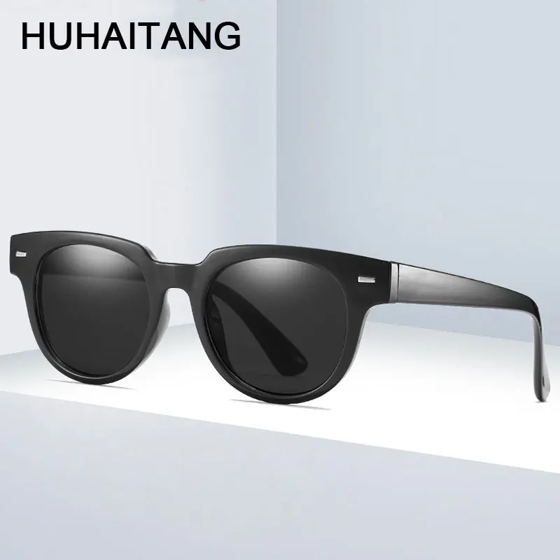 

HUHAITANG Luxury Brand Rivets Sunglasses Womens 2019 Quality Classic Men Sun Glasses Women Designer Vintage Small Sunglases Mens