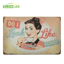 Выглядят ли я как я уход винтажный домашний декор оловянный знак " x 12" Кафе Настенный декор металлическая пластина прекрасный металлический знак металлический постер в стиле ретро