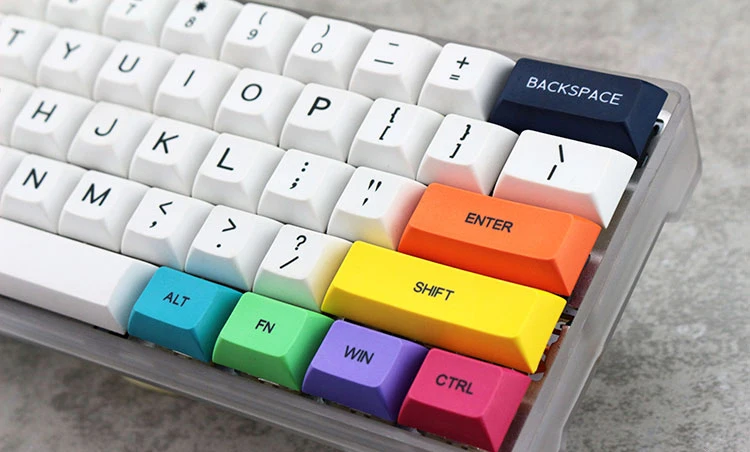 BGKC 29 шт. DSA профиль цвет CMYK Dyesub клавишные колпачки pbt набор клавишных колпачков CTRL WIN ALT SHIFT механическая клавиатура колпачка продается только Keycap