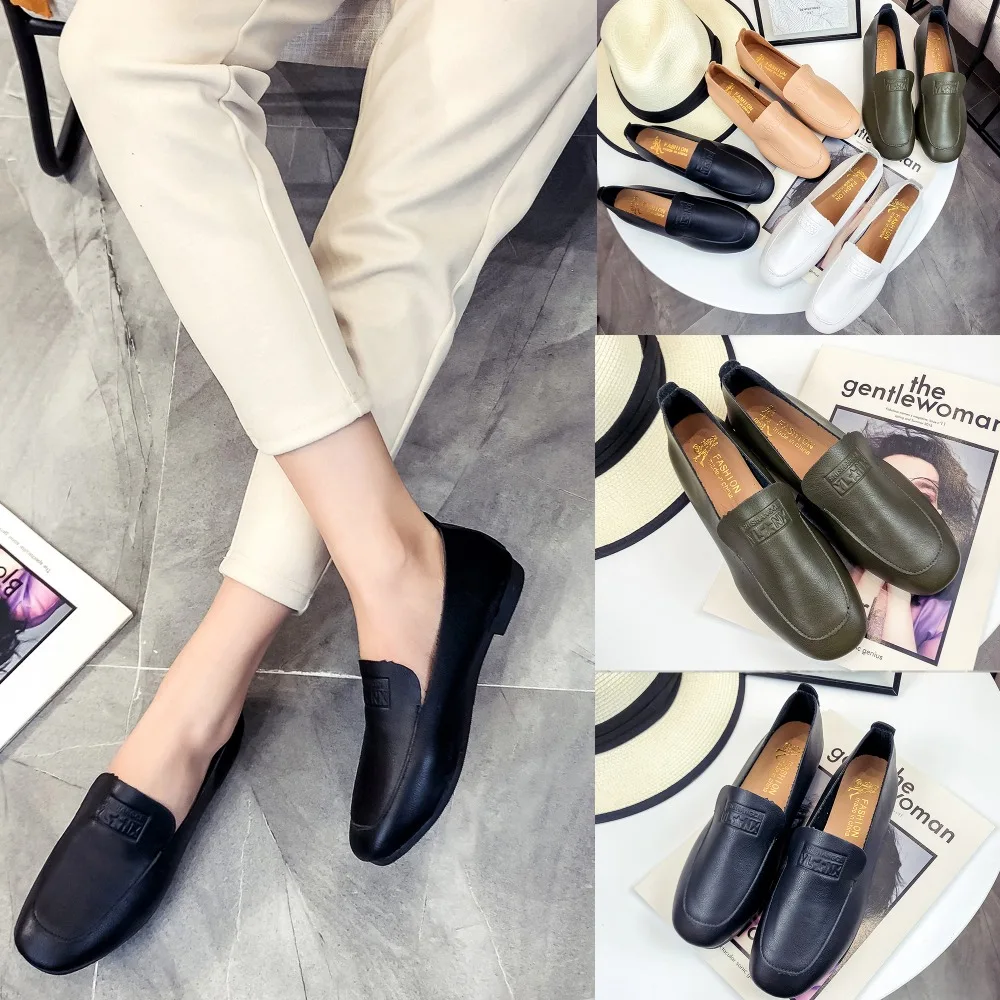 

Women Flats Shoes Shallow Mouth Round Toe Party Women Shoes Fashion 2019 Spring Summer Ladies Casual Shoes