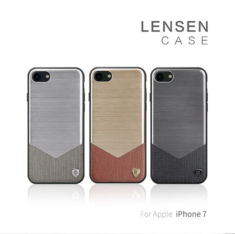 bilder für Nillkin Lensen Fall Für Apple iPhone 7 Coque High-End Importiert Leder + Aluminiumlegierung + TPU + PC Phone Cases Für iPhone7 Gehäuse bilder für Nillkin Lensen Fall Für Apple iPhone 7 Coque High-End Importiert Leder + Aluminiumlegierung + TPU + PC Phone Cases Für iPhone7 Gehäuse