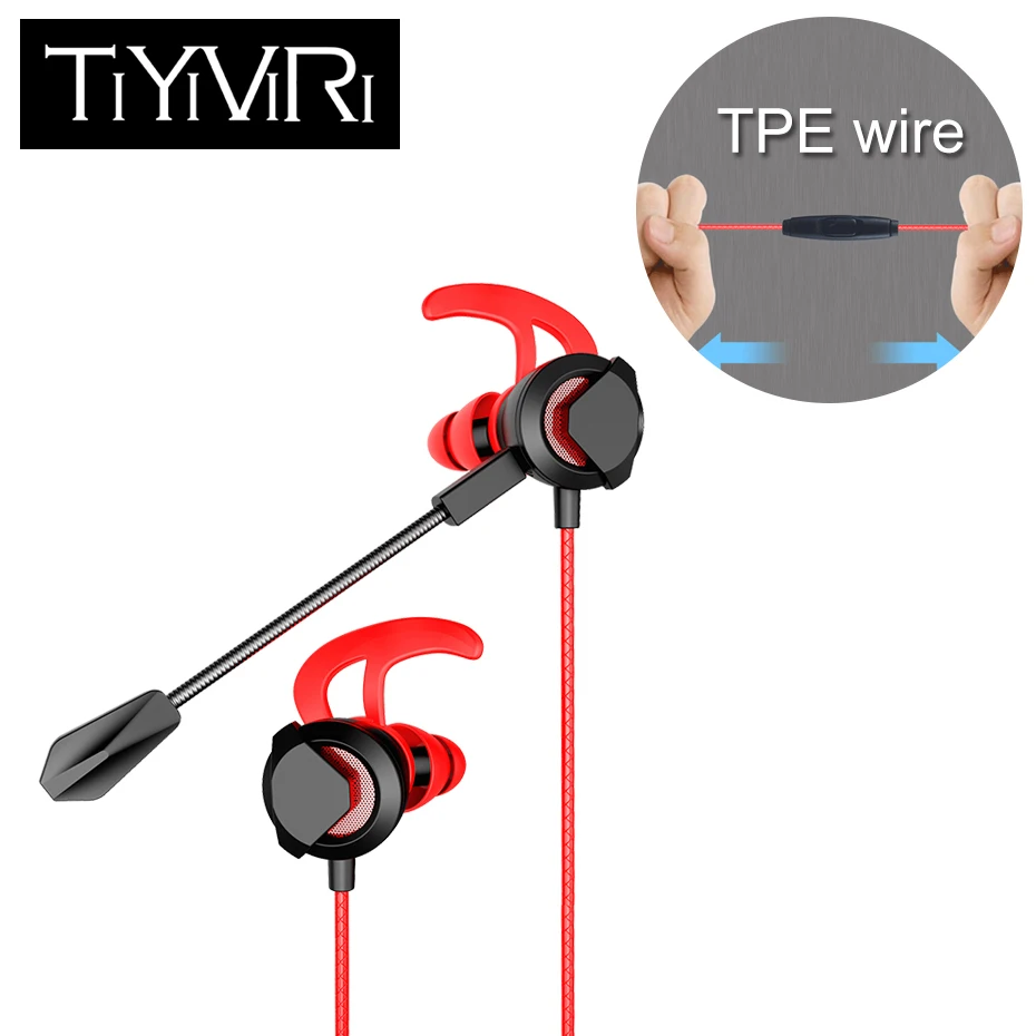 

Wired Gaming Headset Running Earphone 3.5mm Sports Running Headphone Sweatproof Headset with Microphone for Phone PC PS4
