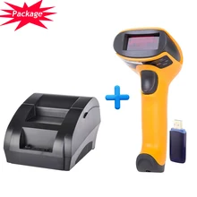 Thermodrucker 58mm Drahtlose barcode-scanner pos system supermarkt NT-5890K + NT-2028