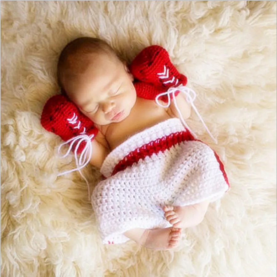 Guantes de boxeo para bebés disfraz para niños recién nacidos accesorios de  fotografía recién nacidos imitados conjunto de monos para niños|baby boxing  gloves|newborn outfitbaby boxing costume - AliExpress