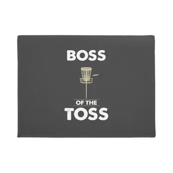 

Personalize Boss of the Toss Doormat Home Decoration Entry Non-slip Door Mat Rubber Washable Floor Carpet