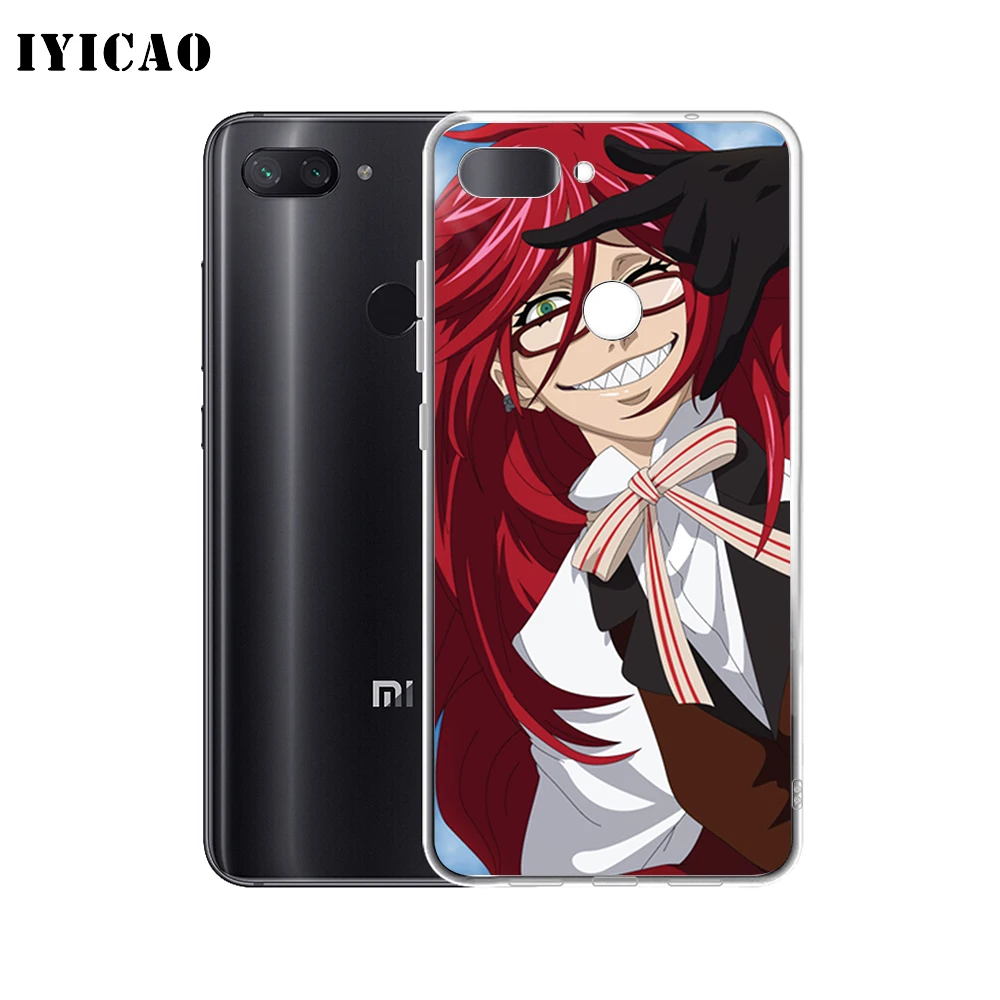 IYICAO Черный Дворецкий Мягкий силиконовый чехол для телефона Grell Sutcliff Xiaomi Redmi 4A 5A 6A