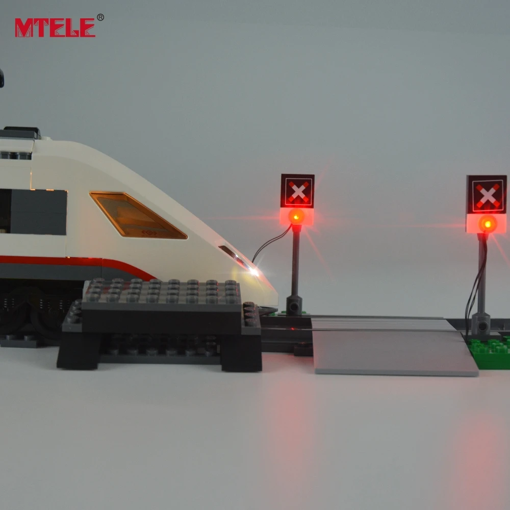 MTELE Бренд Новое поступление светодиодный светильник комплект для 60051 поездов Высокоскоростная Модель пассажира светильник ing комплект совместим с моделью 02010