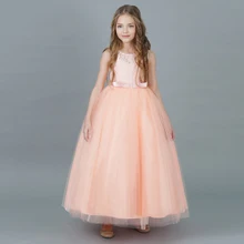 Летнее платье с цветочным узором для девочек; платье принцессы для маленьких девочек; одежда для свадебной вечеринки; одежда для дня рождения; одежда для маленьких детей