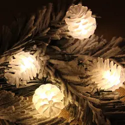 Шишка Батарея светодиодный свет строки 3 м 20 светодиодный рождественских каникул Свадебная вечеринка украшения Фея лампы