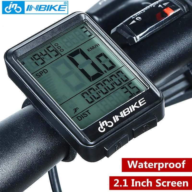 

INBIKE Wireless Bike Computer Waterproof Bicycle Speedometer Digital Odometer Rainproof Bicycle Computer Cycling Stopwatch
