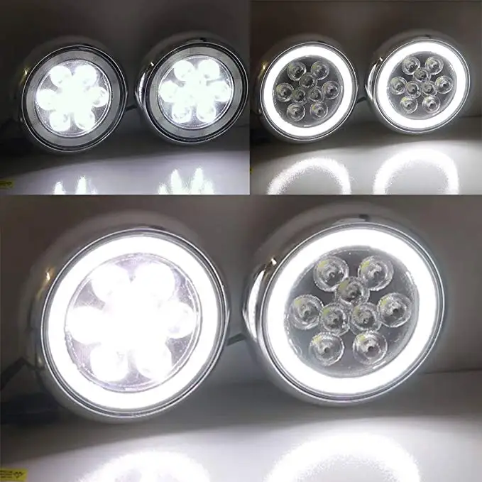 Хромированный светодиод Halo Rally DRL Дневной свет для вождения MINI Cooper R55 Clubman R56 F56 R57