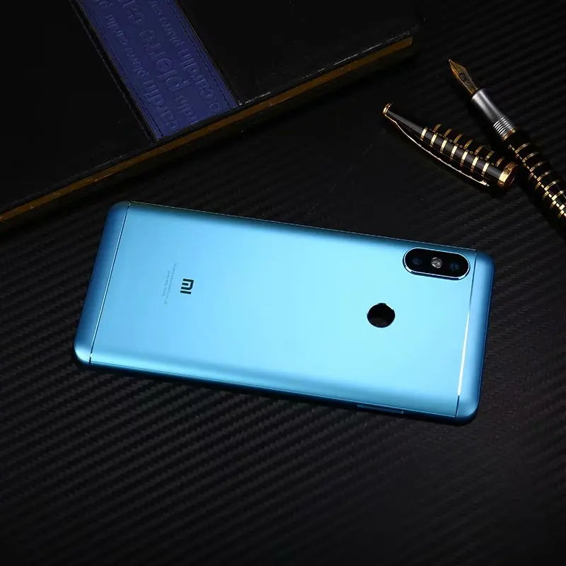 Корпус для Xiaomi Redmi Note 5 Pro Note5 Металлическая задняя крышка с кнопками для объектива слот для sim-карты и датчик отпечатков пальцев